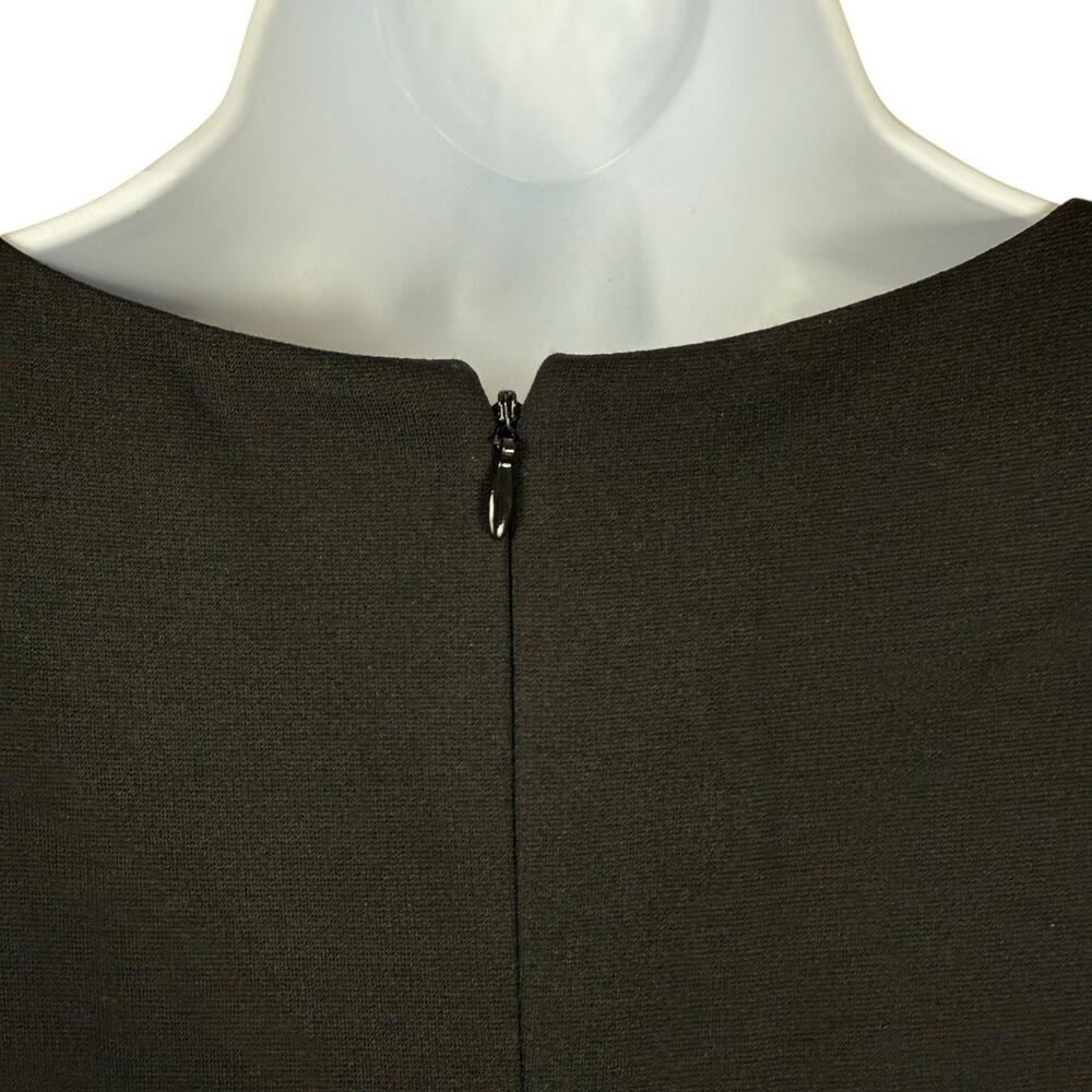 Eliza J Dress Womens 6 Black White Bell Sleeve Ruffled Mini Feminine Romantic - Picture 10 of 14